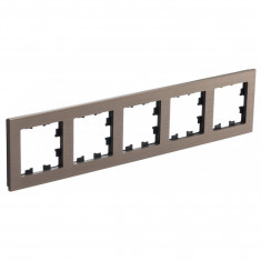 Рамка на 5 постов Systeme Electric AtlasDesign Nature металл, латунь &mdash; Multielectrika