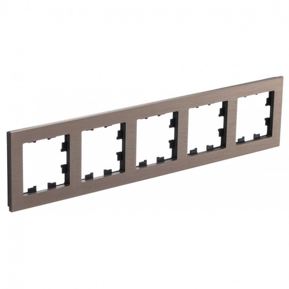 Рамка на 5 постов Systeme Electric AtlasDesign Nature металл, латунь фото 1 — Multielectrika