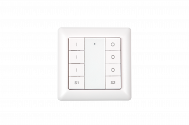 Настенная радио панель EasyDim EASYBUS на 3 зоны и 2 сцены, 3В батарейка — Multielectrika