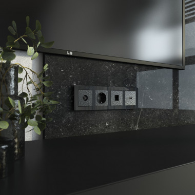 Накладка для RJ-11 (Hammar черный) W1292008 &mdash; Multielectrika