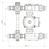 Насосно-смесительный узел TIM для теплого пола (без насоса) JH-1039 фото 3 &mdash; Multielectrika