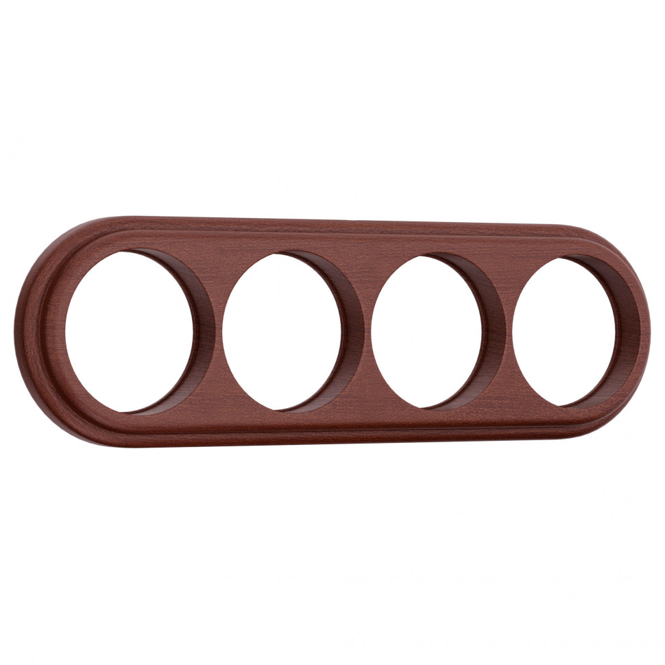 Рамка на 4 поста (итальянский орех) WL15-frame-04 фото 1 — Multielectrika