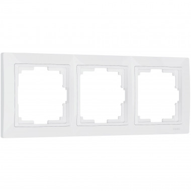 Рамка из поликарбоната на 3 поста Snabb Basic белый W0032001 &mdash; Multielectrika