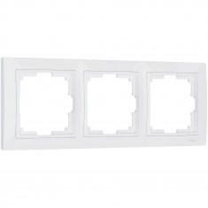 Рамка из поликарбоната на 3 поста Snabb Basic белый W0032001 &mdash; Multielectrika