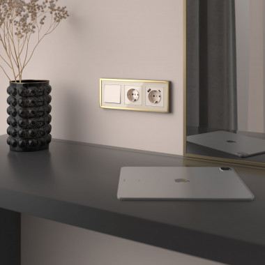 Клавиша для выключателя перекрестного (айвори акрил) W1119043 — Multielectrika