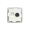 Розетка двойная TV+RJ45 кат.5E IEK Brite РТВ/РК12-БрЖ жемчуг фото 2 — Multielectrika