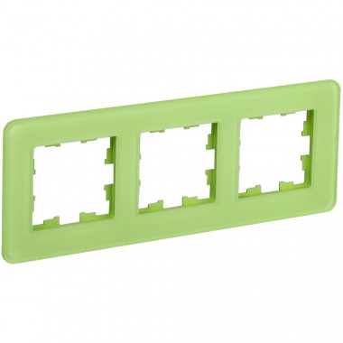 Рамка на 3 поста IEK Brite РУ-3-2-Бр стекло эко грин RE — Multielectrika