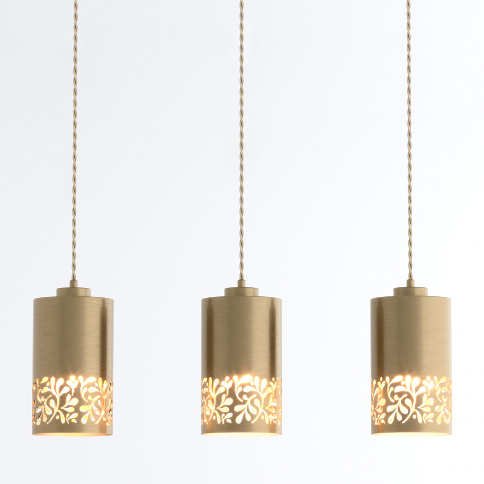 Подвесной светильник 50071/3 античная бронза фото 1 &mdash; Multielectrika