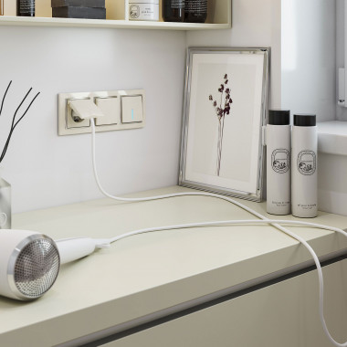 Выключатель одноклавишный с подсветкой (слоновая кость) W1110103 &mdash; Multielectrika