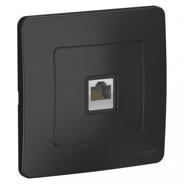 Розетка RJ45, кат.5E Systeme Electric Blanca антрацит — Multielectrika