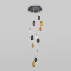 Умный подвесной светильник со стеклянными плафонами 50266 дымчатый/прозрачный/янтарный фото 5 &mdash; Multielectrika