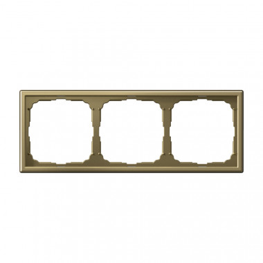 Рамка на 3 поста Systeme Electric ArtGallery золото — Multielectrika