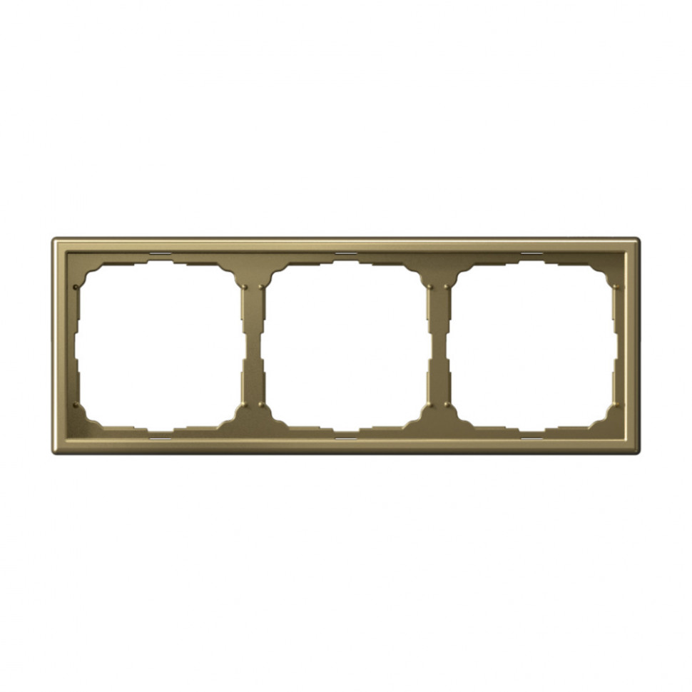 Рамка на 3 поста Systeme Electric ArtGallery золото фото 1 — Multielectrika