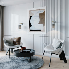 Настенный светильник с тканевым абажуром 4110 Deva Graphite &mdash; Multielectrika