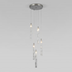 Подвесной светильник со стеклянными плафонами 50381/5 хром &mdash; Multielectrika