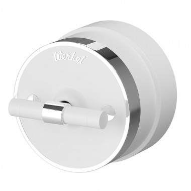 Выключатель на 4 положения двухклавишный Vintage белый матовый/хром W5822050 — Multielectrika