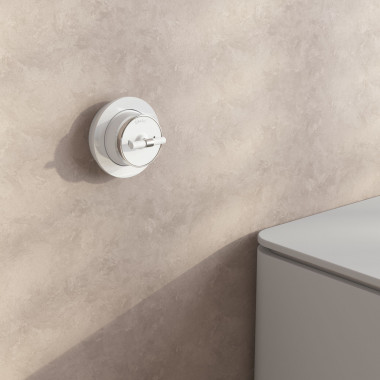 Выключатель на 4 положения двухклавишный Vintage белый матовый/хром W5822050 &mdash; Multielectrika