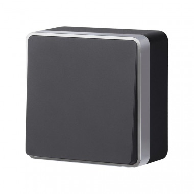 Выключатель одноклавишный Gallant черный с серебром W5010034 W5010034 &mdash; Multielectrika