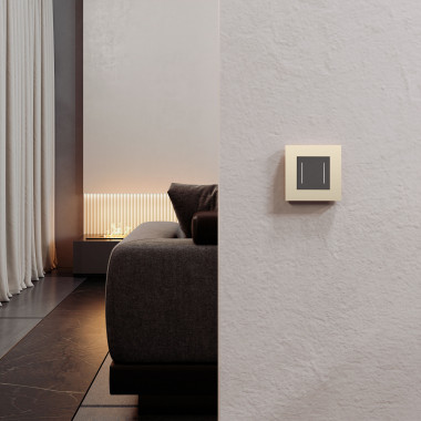 Рамка из поликарбоната на 1 пост Slab айвори софт W0012962 &mdash; Multielectrika