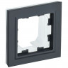 Рамка на 1 пост IP44 IEK Brite РУ-1-БрГ-44 графит