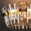 Умная потолочная люстра с хрусталем 10111/8 золотая бронза фото 6 — Multielectrika
