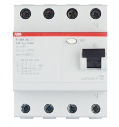 УЗО ABB FH204 AC-25/0,03 тип AC 25A 30mA 2CSF204004R1250 &mdash; Multielectrika