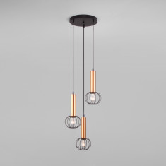 Подвесной светильник в стиле лофт 50178/3 черный / бронза &mdash; Multielectrika