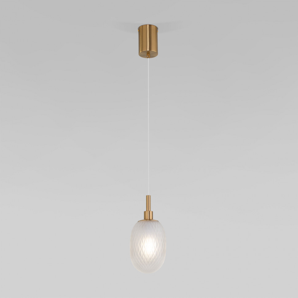 Подвесной светильник со стеклянным плафоном 50266/1 прозрачный фото 1 &mdash; Multielectrika