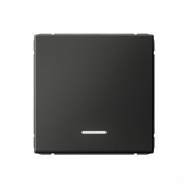 Выключатель одноклавишный Systeme Electric ArtGallery с подсветкой, 10АХ, базальт — Multielectrika