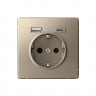 Розетка USB A+С Systeme Electric ArtGallery 5В/2,4А/3,0А, 2х5В/1,5А, 16А, шампань