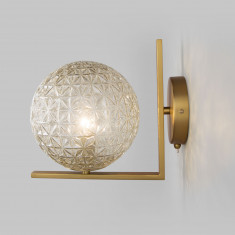 Бра со стеклянным плафоном 70131/1 латунь &mdash; Multielectrika