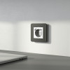 Рамка из металла на 1 пост Platinum черный алюминий W0012608 фото 5 &mdash; Multielectrika