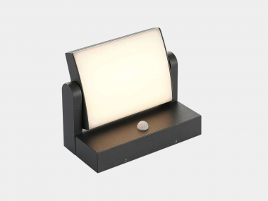 GW-007-18-BL-WW-2, бра настенное с сенсором NEW, черный, 18Вт 3000К IP54 — Multielectrika