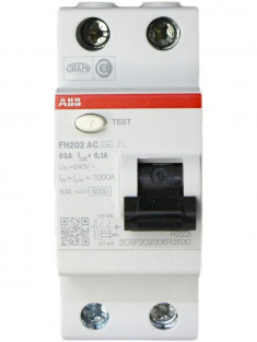УЗО ABB FH202 AC-63/0,1 тип AC 63A 100mA 2CSF202006R2630 &mdash; Multielectrika