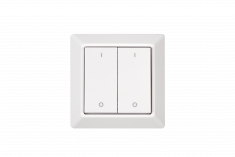 Настенная радио панель EasyDim EASYBUS на 2 зоны, без батарейки &mdash; Multielectrika