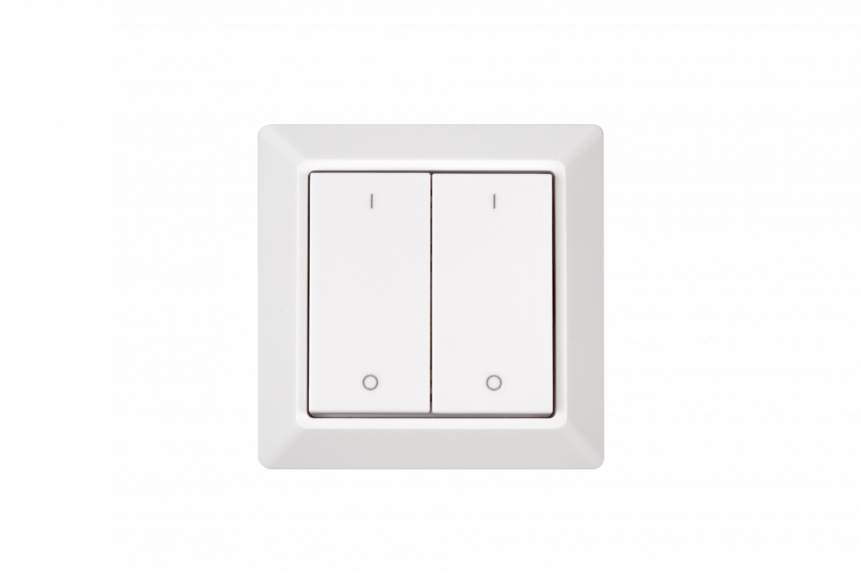 Настенная радио панель EasyDim EASYBUS на 2 зоны, без батарейки фото 1 — Multielectrika