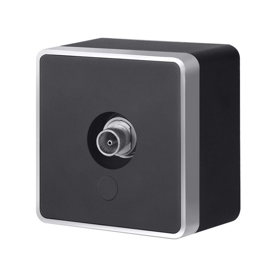 ТВ-розетка оконечная Gallant черный с серебром W5083034 W5083034 фото 1 &mdash; Multielectrika