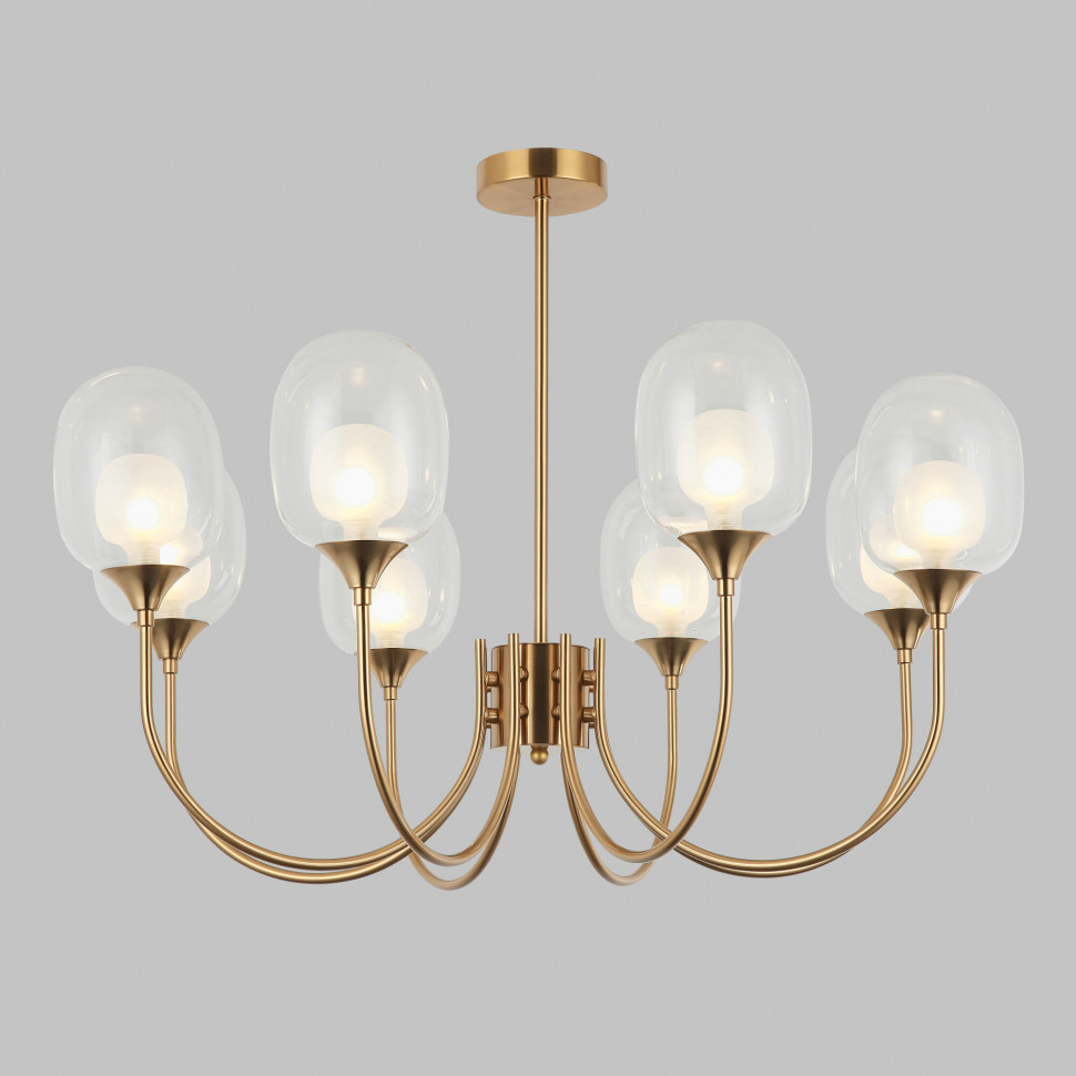 Умный потолочный светильник 70217/8 латунь фото 1 &mdash; Multielectrika