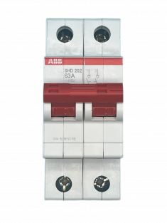 Рубильник 2-полюсный ABB SHD202/63 рычаг красный 2CDD272111R0063 &mdash; Multielectrika