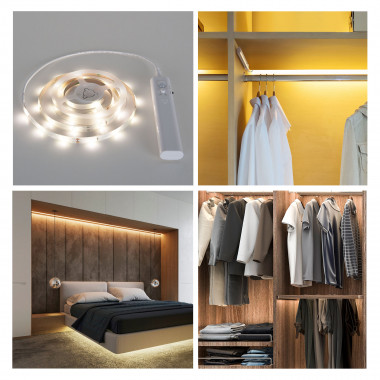 Набор светодиодной подсветки с датчиком движения (1 м) SLS 01 CW IP 65 белый — Multielectrika