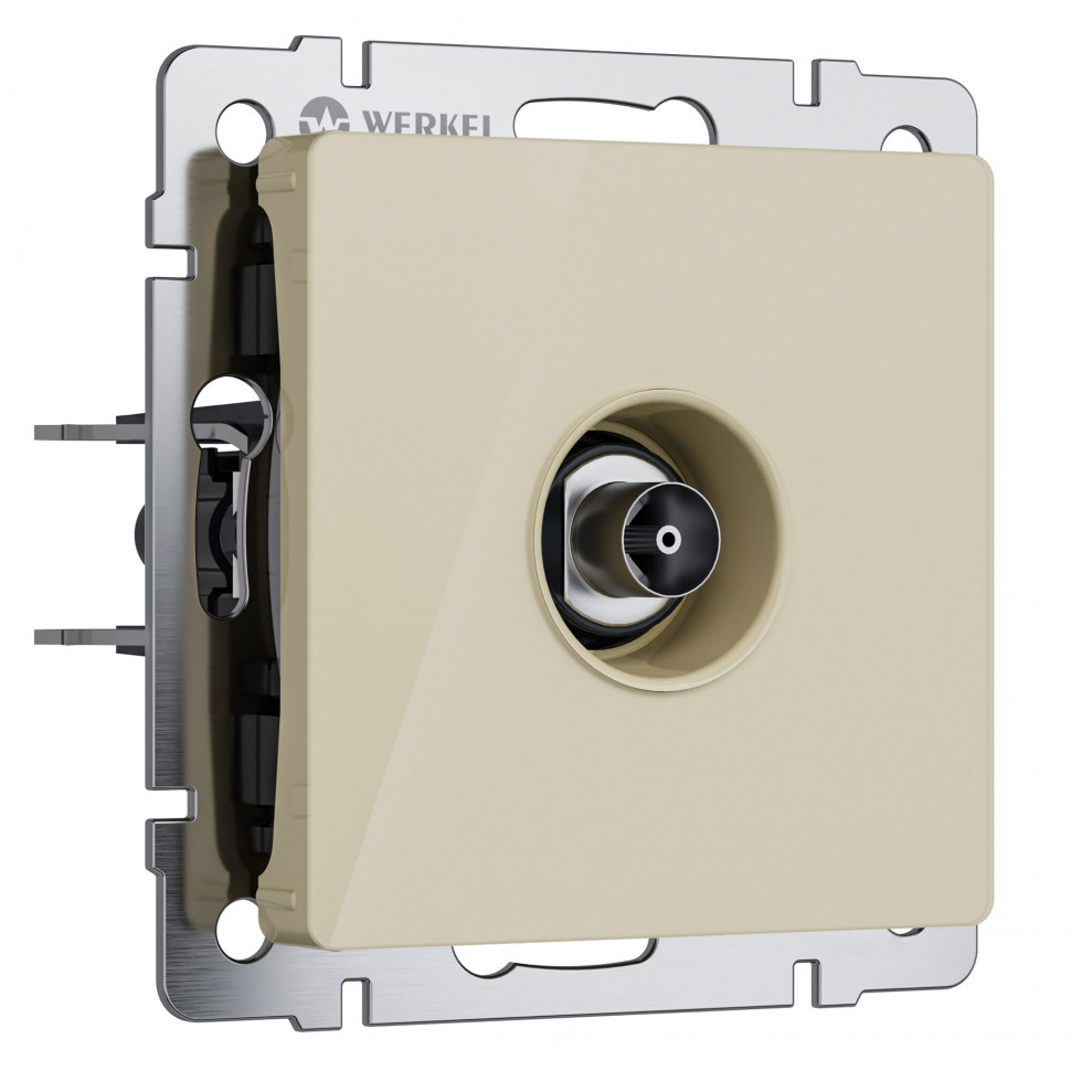 ТВ-розетка оконечная (айвори акрил) W1183043 фото 1 — Multielectrika