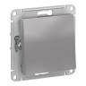 Переключатель одноклавишный Systeme Electric AtlasDesign Aqua IP44, алюминий