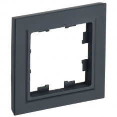 Рамка на 1 пост IEK Brite РУ-1-БрГ графит &mdash; Multielectrika