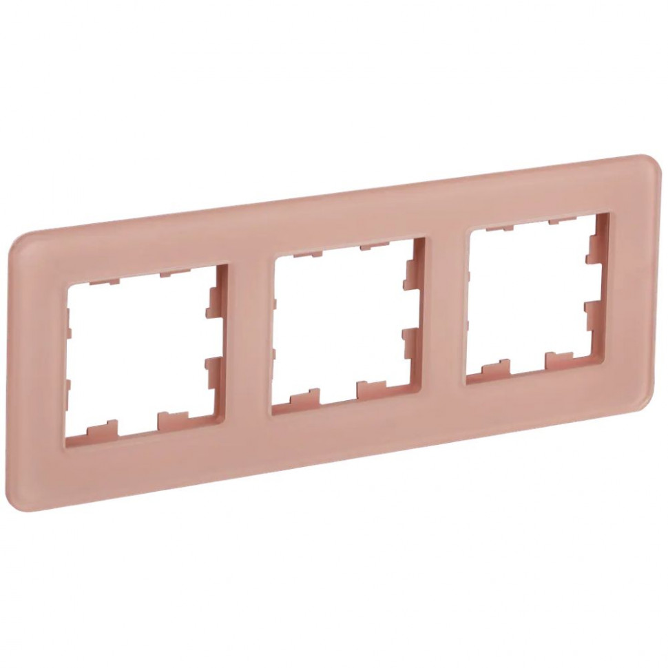 Рамка на 3 поста IEK Brite РУ-3-2-Бр стекло дымчатый RE фото 1 — Multielectrika