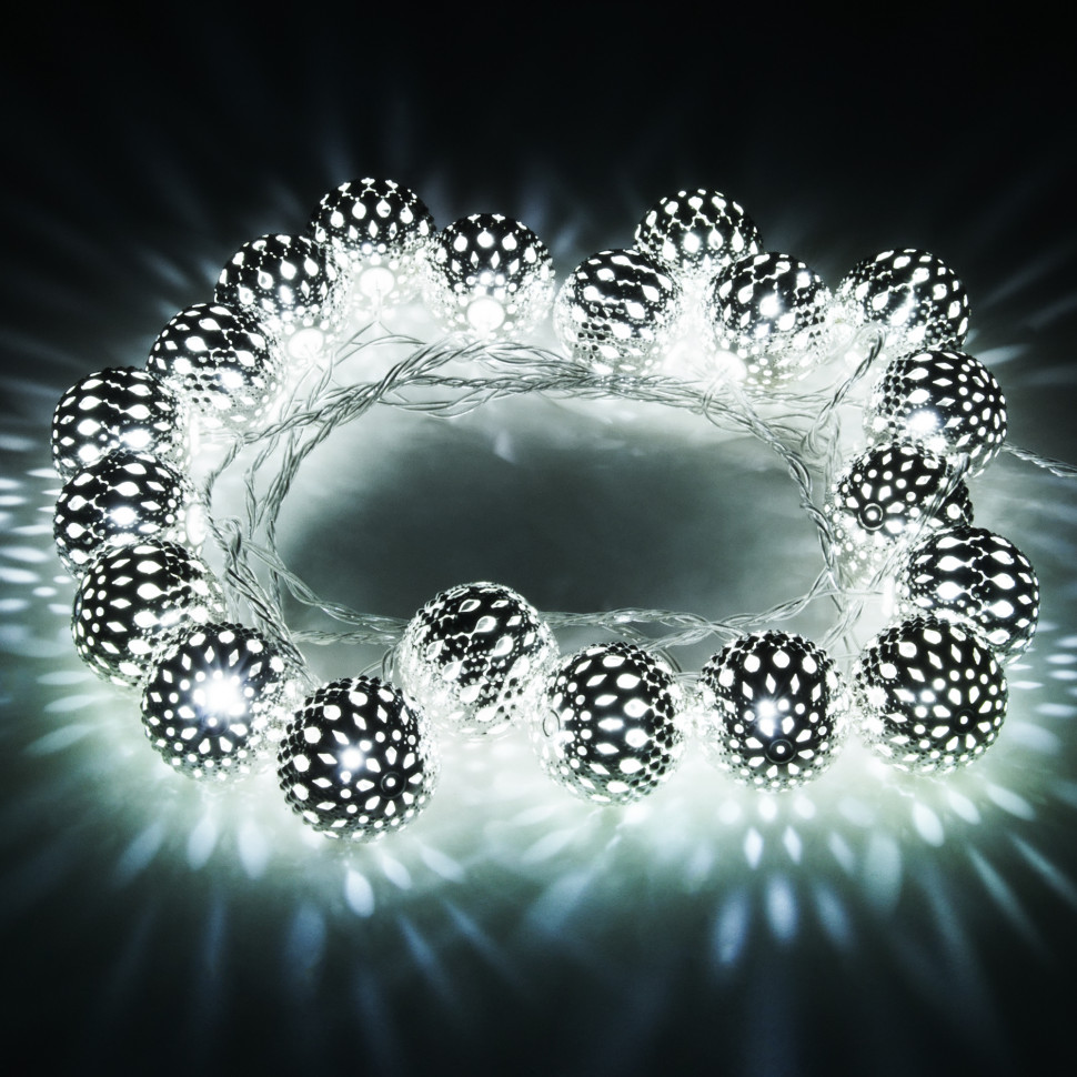 Гирлянда нить с мерцанием 2,8 м IP20 400-003 хром / холодный белый фото 1 — Multielectrika