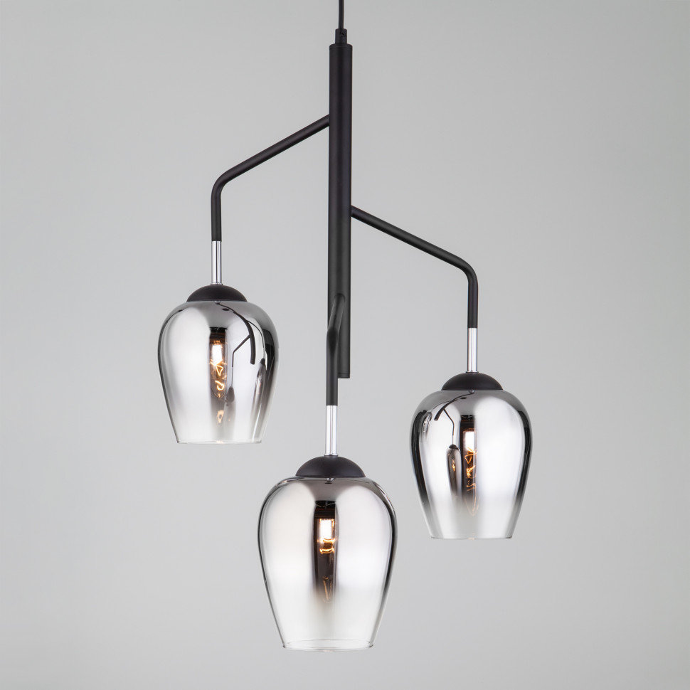 Подвесной светильник со стеклянными плафонами 50086/3 хром фото 1 — Multielectrika