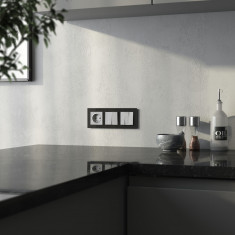 Розетка с заземлением (cеребряный рифленый) W1171009 &mdash; Multielectrika