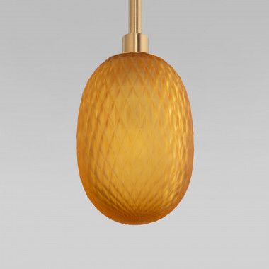 Подвесной светильник со стеклянным плафоном 50266/1 янтарный — Multielectrika