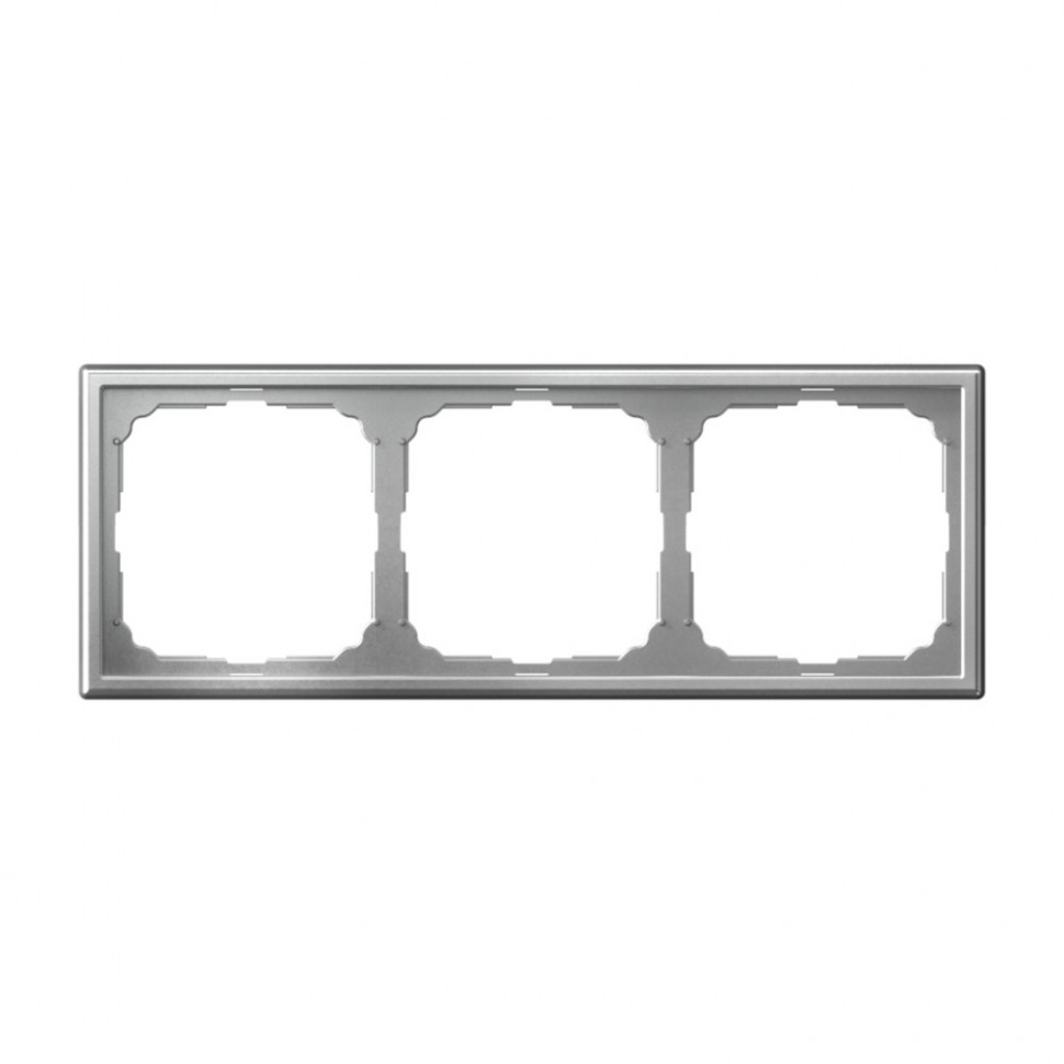 Рамка на 3 поста Systeme Electric ArtGallery универсальная, алюминий фото 1 — Multielectrika