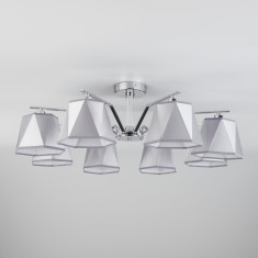 Потолочная люстра с абажурами 60076/8 хром &mdash; Multielectrika